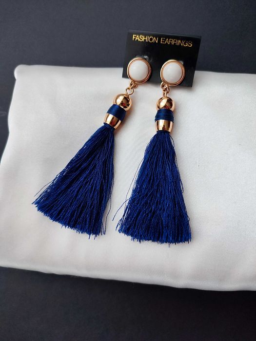 Сережки з китицями, сережки з бахромою, Америка вінтаж