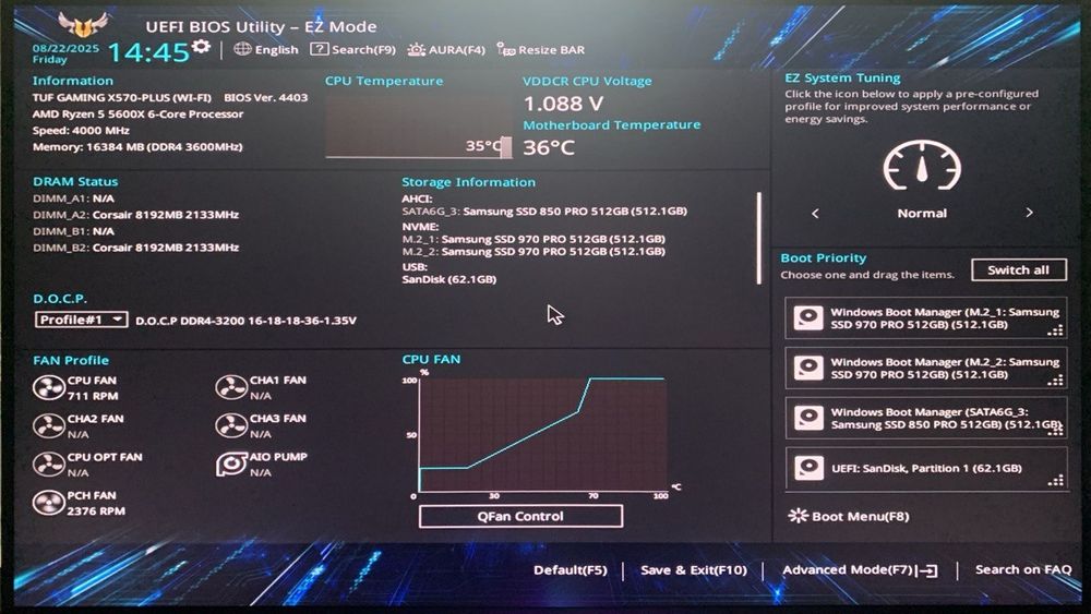 Asus TUF Gaming X570-Plus WIFI X570 AM4 Ryzen 3000-5000