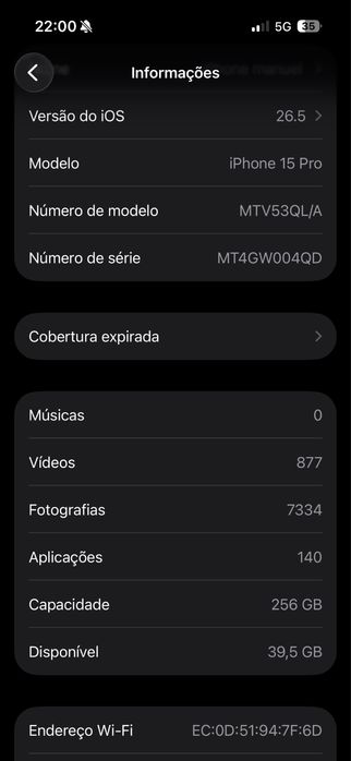 Iphone 15 Pro 256GB