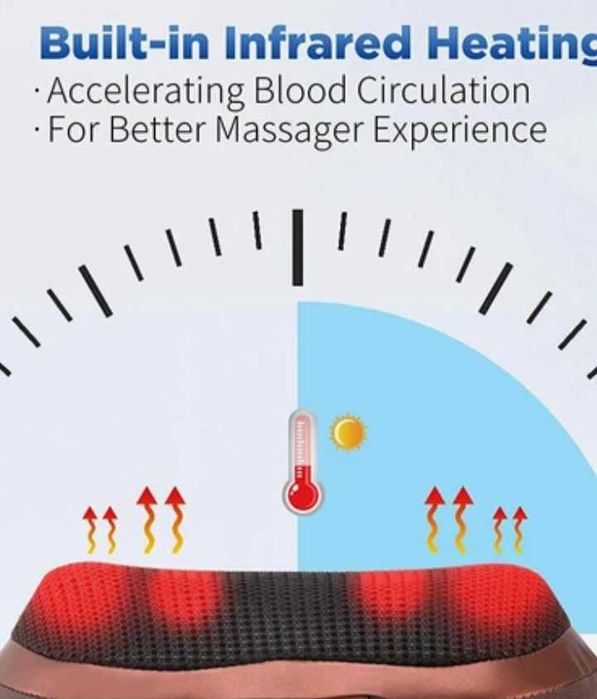 Almofada de massagem com infra vermelhos