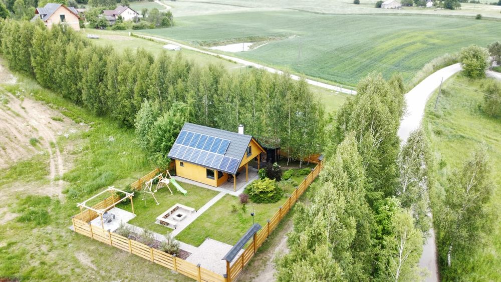 Kaszuby ,kwatery sikorzyno  Domek drewniany całoroczny letniskowy