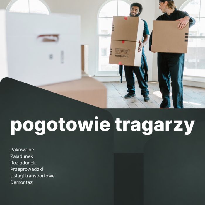 tragarze znoszenie transport wnoszenie materiałów rozładunek