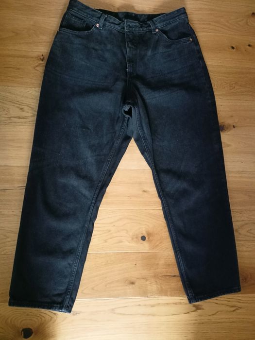 Spodnie jeansowe Monki high waist Ballon Leg