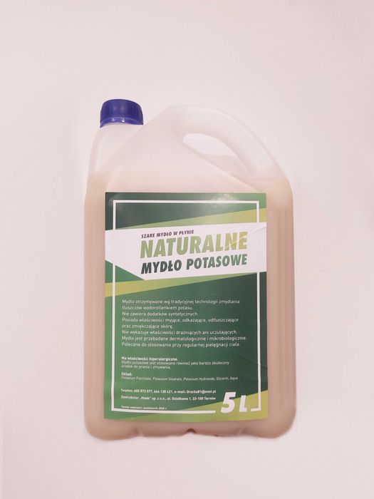 Naturalne, szare mydło potasowe - 3l - polski produkt