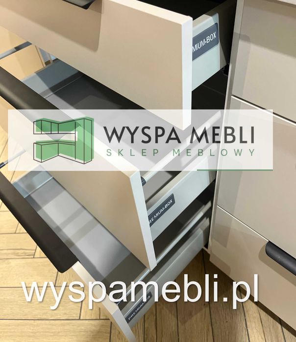 NOWA kuchnia 120x325 kaszmir artisan meble kuchenne narożne na wymiar