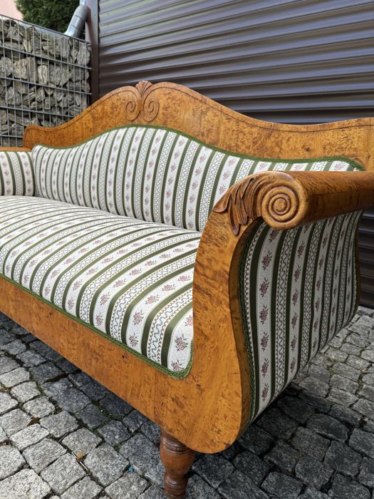 Sofa biedermeier empire ok 1880 r Ala ludwik kanapa brzoza wypoczynek