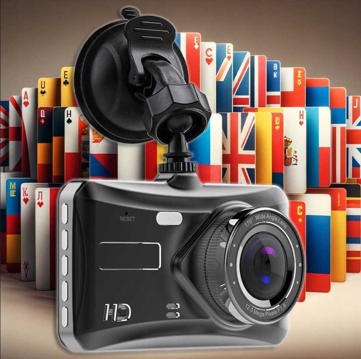 Kamera Samochodowa Wideorejestrator + Kamera Cofania Dotykowy