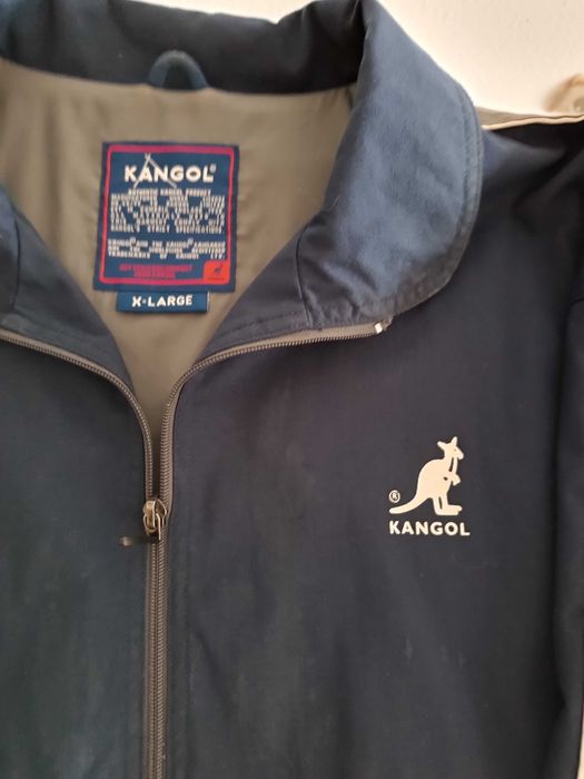 blusao-parka azul kangol