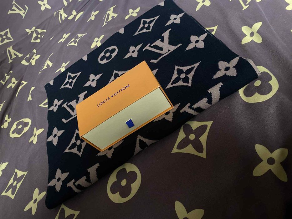 Szal ciepły Louis Vuitton xxl lv Paris luxury style
