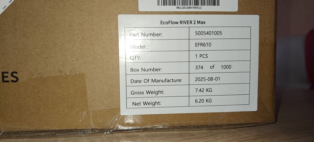 Продам зарядну станцію  ecoflow river 2 max 512w/h lifepo 4