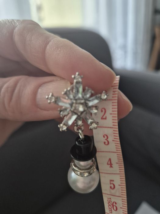 Kolczyki bałwany bałwanki snowman Boże Narodzenie na prezent