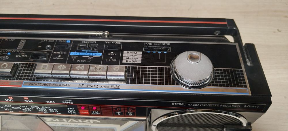 Radiomagnetofon BOOMBOX SHARP WQ-562. Idealny stan