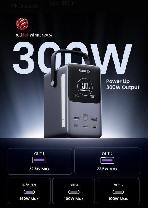 Павербанк  ugreen