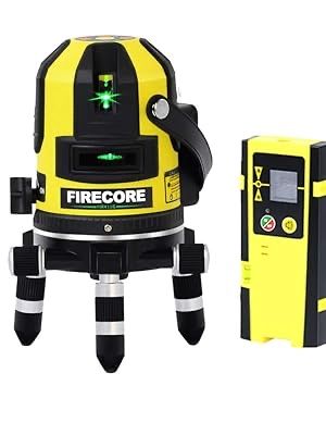 Firecore FIR411G poziomica laserowa zestaw + detektor laserowy FD20