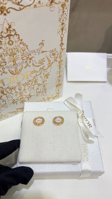 DIOR® Luksusowe kolczyki CD® ekskluzywna biżuteria kolczyki