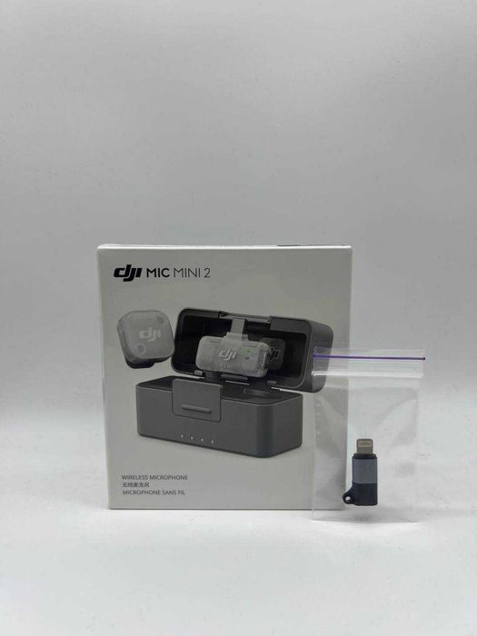 DJI Mic Mini 2 (1 TX + Mobile RX + Charging Case) + перехідник на litingh