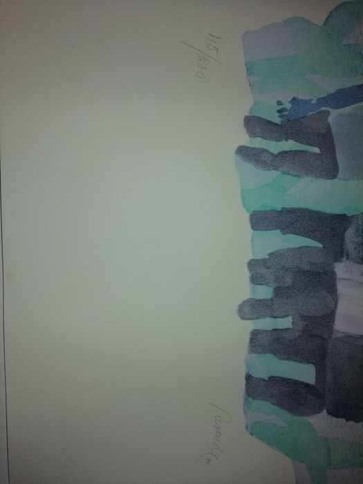 Serigrafia de Júlio Resende. Numerada e assinada.