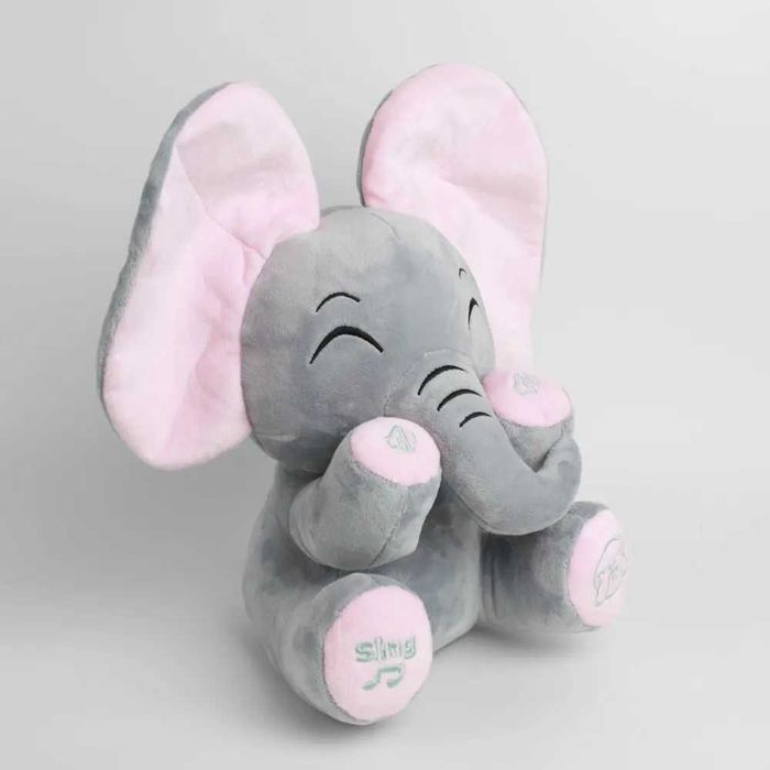 СЛОН играет в ПРЯТКИ игрушка Музыкальная развивающая плюшевый