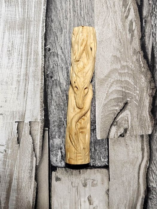 Rzeźba słowiańska figurka Leszy boruta dziad borowy Weles ozdoba