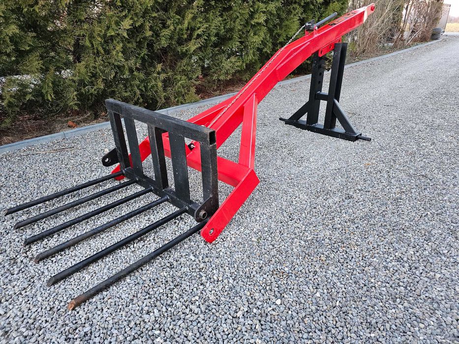 Ładowacz na tył ciągnika TUR łyżka do ziemi widły do obornika DOWÓZ