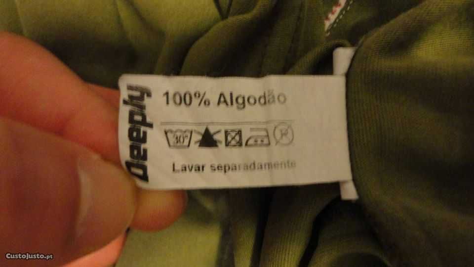 T-shirt de homem verde escura Deeply