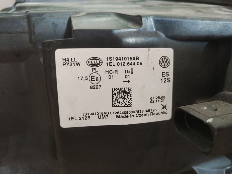 VW E-UP! Electric lampa lewa + drl IDEALNE