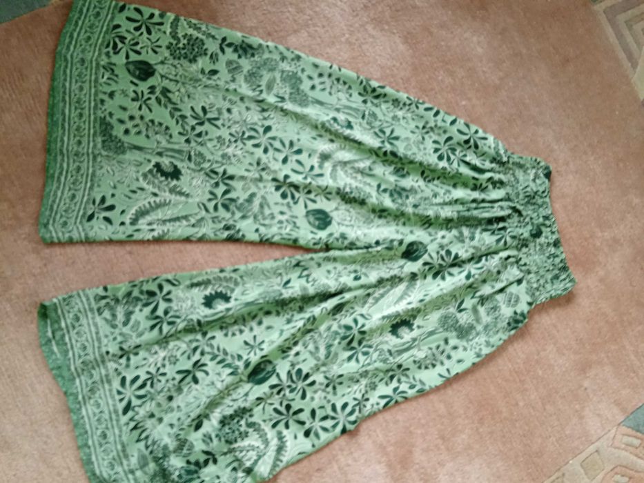 Spodnie, szarawary, z Indii, silk, jedwab