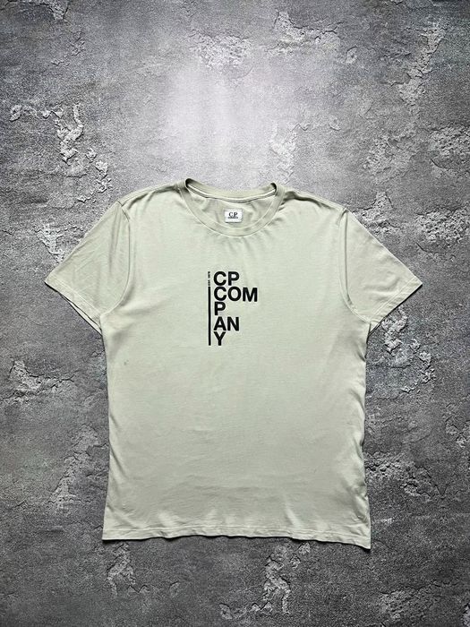 Оригинальная Футболка Cp Company сипи компани большой логотип линза M
