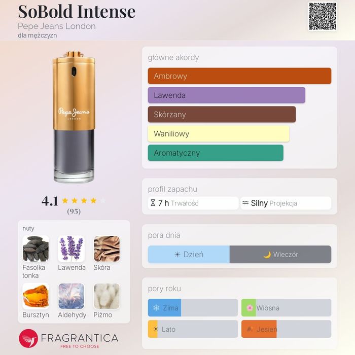 Męskie EDP Pepe Jeans SoBold Intense 100ml ambra, lawenda