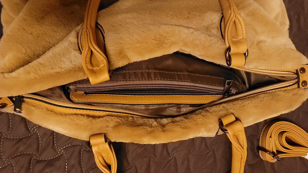 Сумка жіноча DUDLIN, штучне хутро, Італія