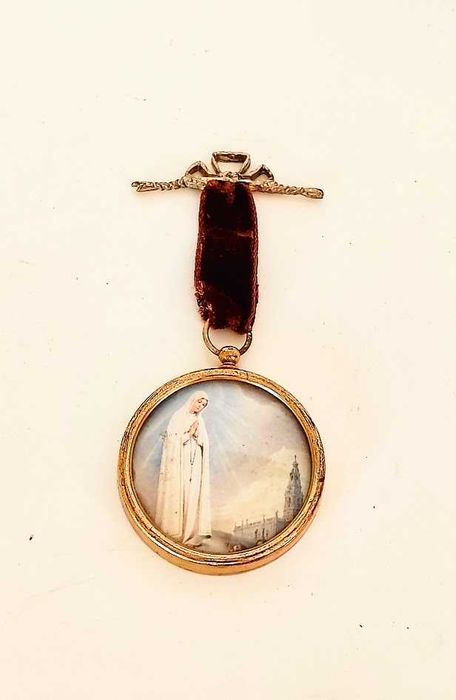 Medalha pingente registo Nossa Senhora de Fátima