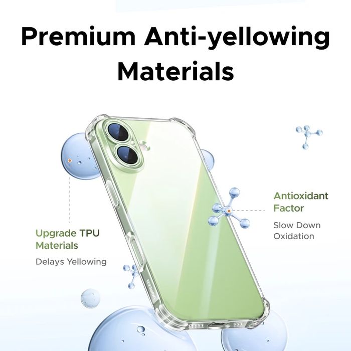 Чехол Ugreen на iPhone 17 Pro Max, 17 Pro , 17, Air, iPhone 16 Pro Max, прозрачный, противоударный, тонкий чехол