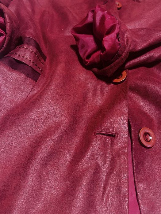 Kurtka burgund bordo jak skórka Adrianno Damianii