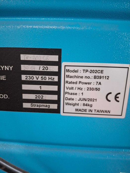 Półautomat do zgrzewania taśm polipropylenowych Strapmag TP - 202 CE