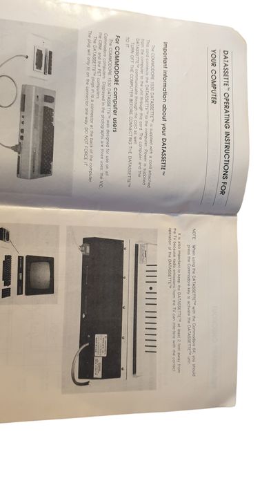 Orginalna instrukcja obsługi magnetofon Commodore 64 Comodore 64