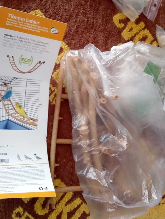 Ninhos e outros para pássaros periquito/canários, tudo por 20€