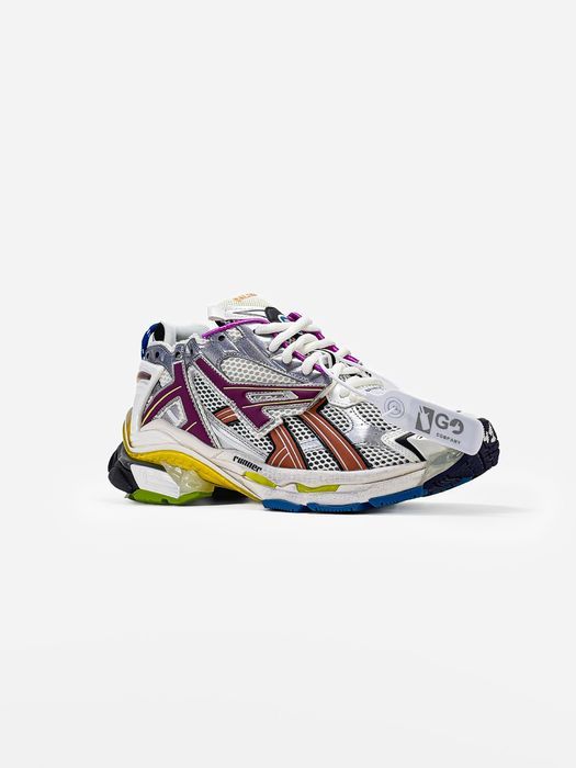 Кросівки Balenciaga Runner White/Pink premium | Кроссовки чоловічі жіночі