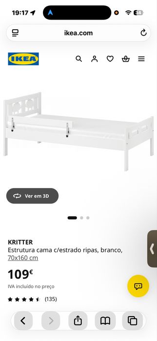Cama crianca ikea, 70*160
