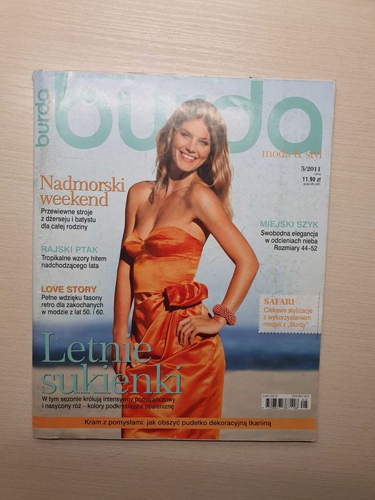 Gazeta z wykrojami BURDA maj 2011