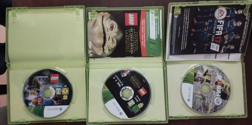 LEGO Jurassic World / LEGO przebudzenie mocy /FIFA 17 xbox360