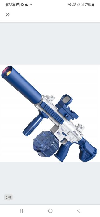 Pistolet NA WODĘ Automatyczny Z dużym pojemnikiem Elektryczny Karabin