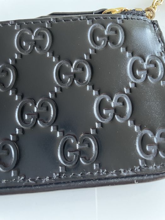 Skorzane etui na klicze Gucci