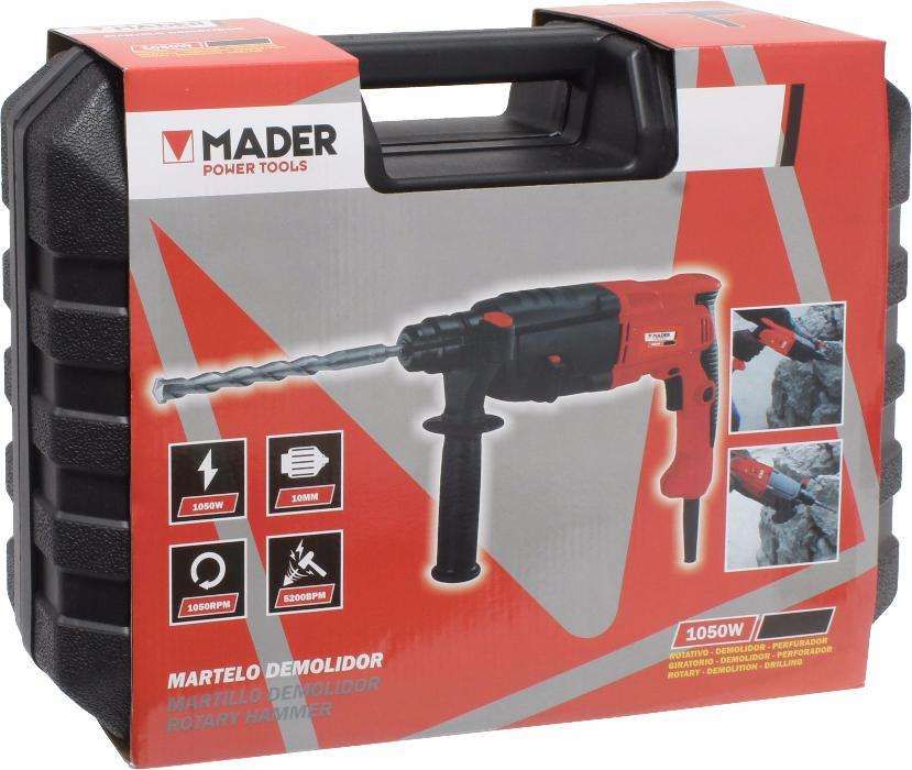 martelo eléctrico perfurador encaixe SDS-plus 1050 W e 2,8 Joules