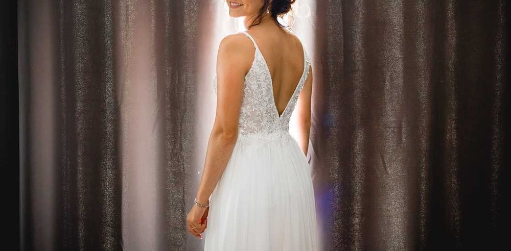 Suknia ślubna xs/s ivory