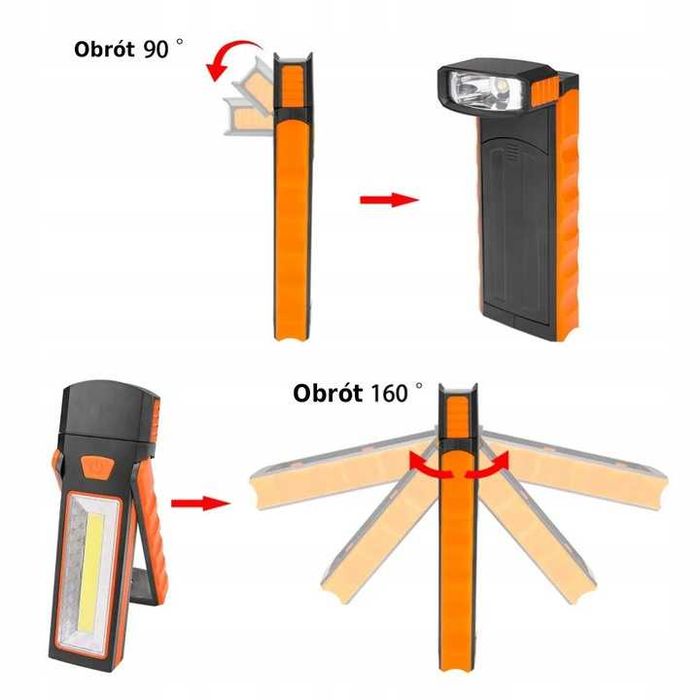 Lampka robocza warsztatowa lampka led  KEMPINGOWA TURYSTYCZNA
