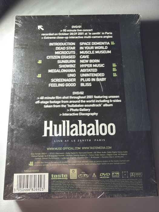 Muse - Hullabaloo: Live At Le Zenith, Paris (DVD) | NOVO / SELADO