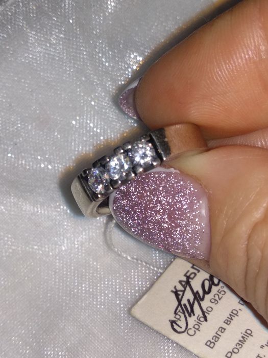 Срібне кільце, 17,5 розмір