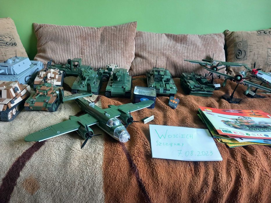 Cobi różne modele, czołgi, samoloty, samochody, Unikaty