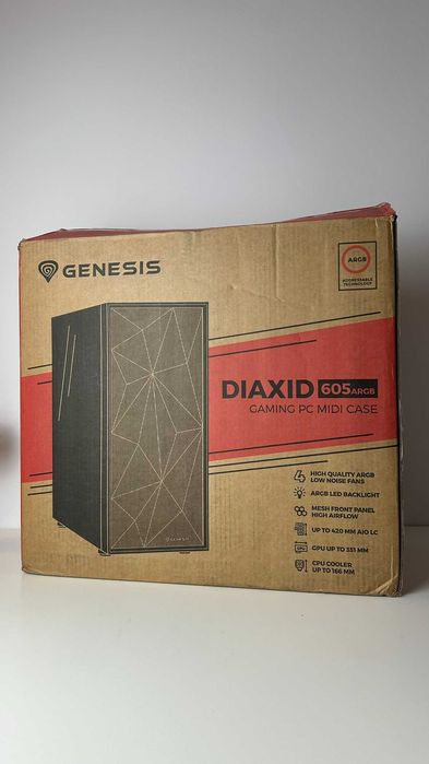 Obudowa GENESIS DIAXID 605 ARGB Łódź stan idealny