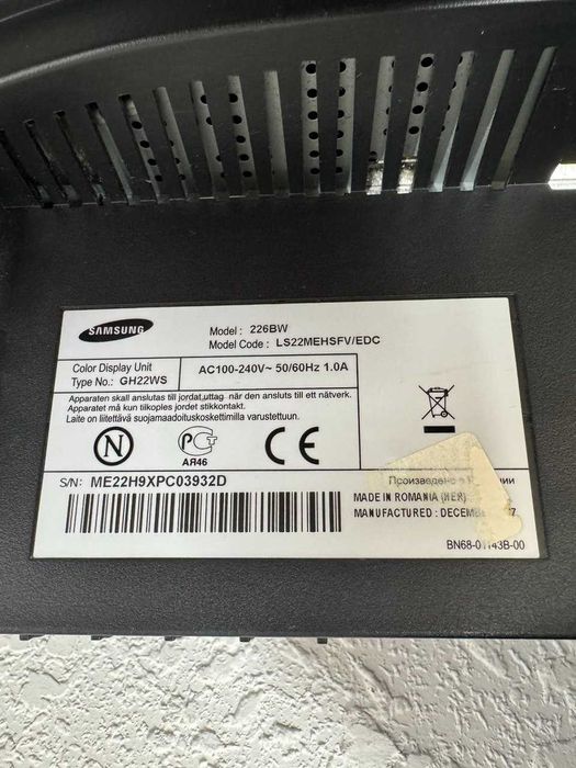 Samsung 226BW LS22MEHSFV/EDC